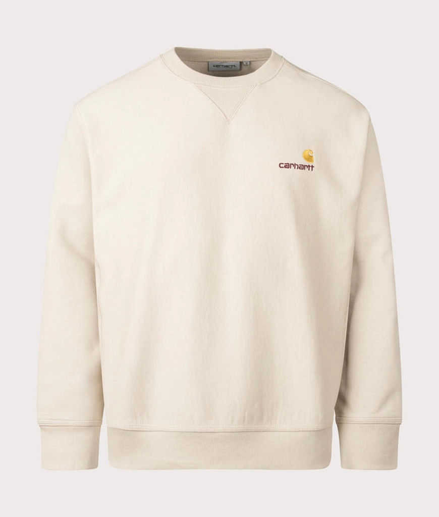 Carhartt WIP Mens Relaxed Fit American Script Sweatshirt